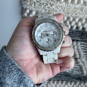 Michael Kors White Ceramic Watch